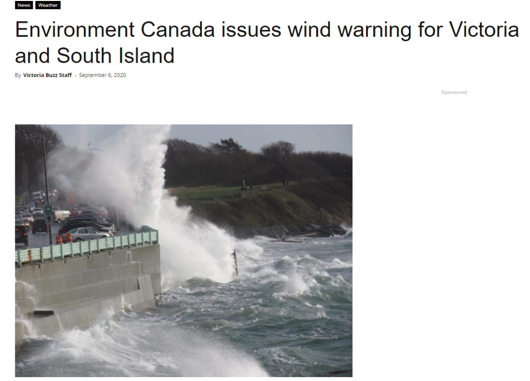 今天的风也太大啦！强风导致岛上部分地区停电数次。。BC省就业率渐渐回升!